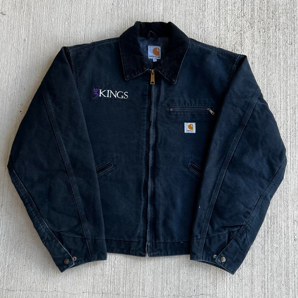 Carhartt J001 BLK black detroit work wear jacket